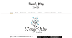 Desktop Screenshot of familywaybirth.com