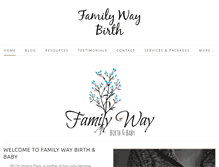 Tablet Screenshot of familywaybirth.com
